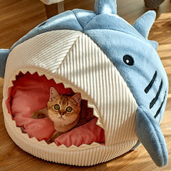 Cama Tubarão Pet Sharky™ | Para Gato e Cachorro